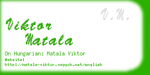 viktor matala business card